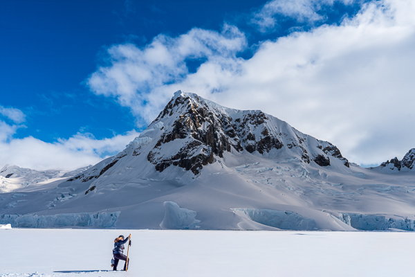 scale in travel photography, Antarctica