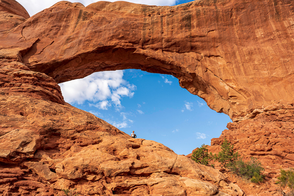 scale in travel photography, Arches National Park